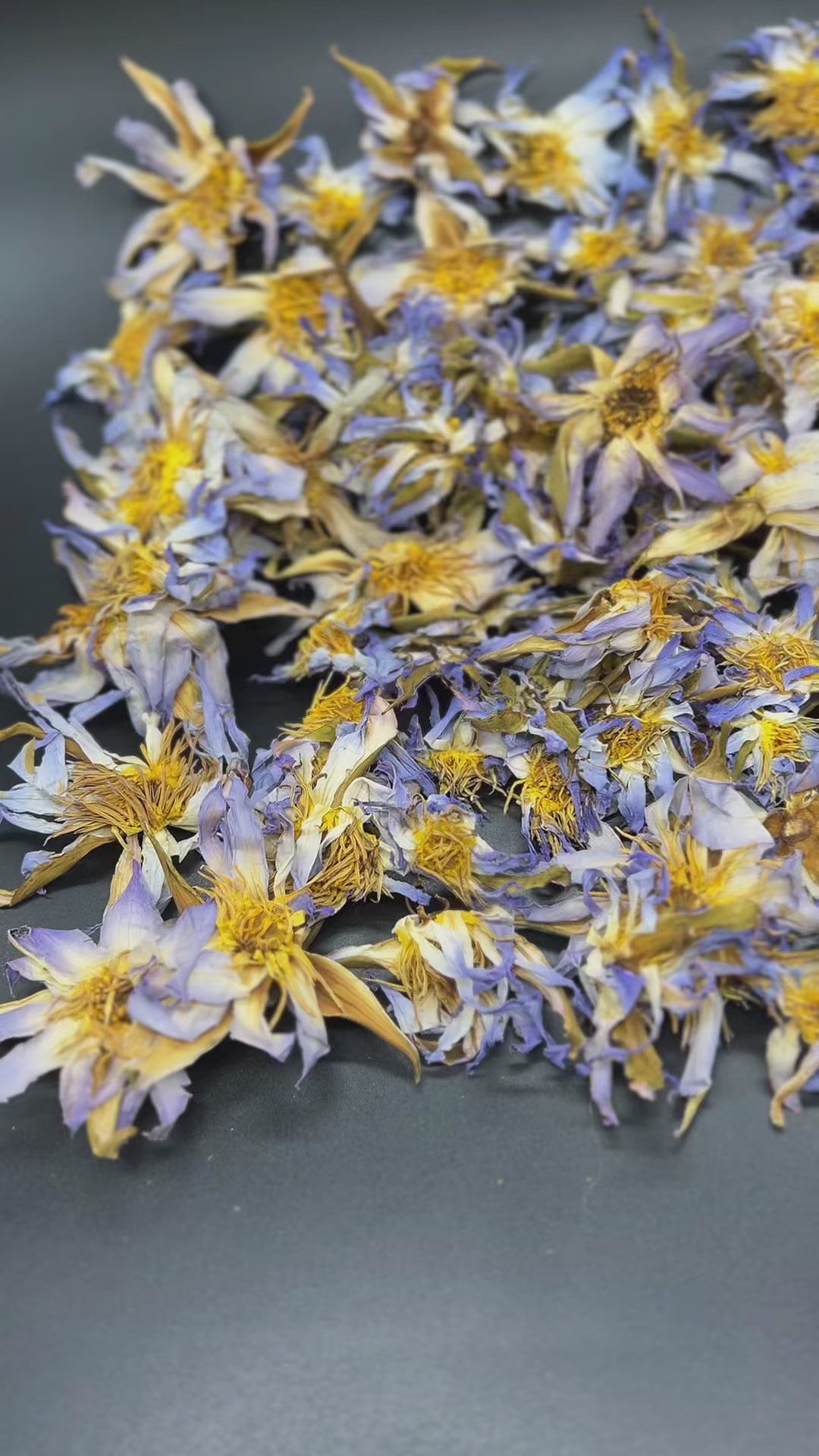 Authentic Egyptian Blue Lotus Nymphaea caerulea premium dried flowers